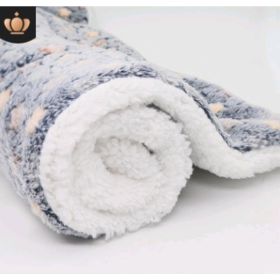 Cute Cat Blankets Dog Pet Mat (Option: Dark GY starry sky-S50x30)