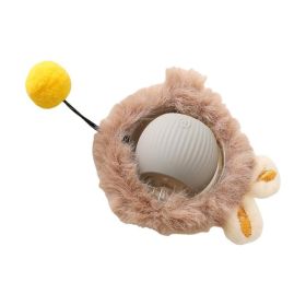 Electric Dog Cat Ball Toy,Indoor Large And Small Cat Dog Interactive Intelligent Rolling Pet Ball (Option: Gray)