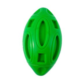Pet Supplies Dog Toys Rubber Sounding Rugby Wear-Resistant Bite-Resistant Sounding Dog Ball (Option: Green)