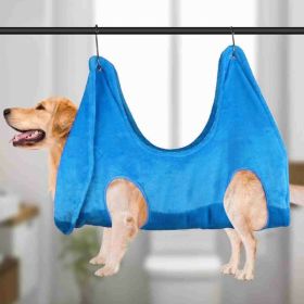 Pruning Small And Medium-sized Dogs And Cats Thickened Pet Beauty Hammock (Option: Blue-M)